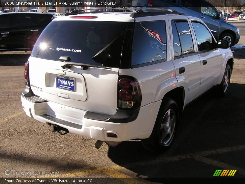 Summit White / Light Gray 2008 Chevrolet TrailBlazer LT 4x4