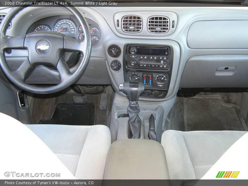Summit White / Light Gray 2008 Chevrolet TrailBlazer LT 4x4