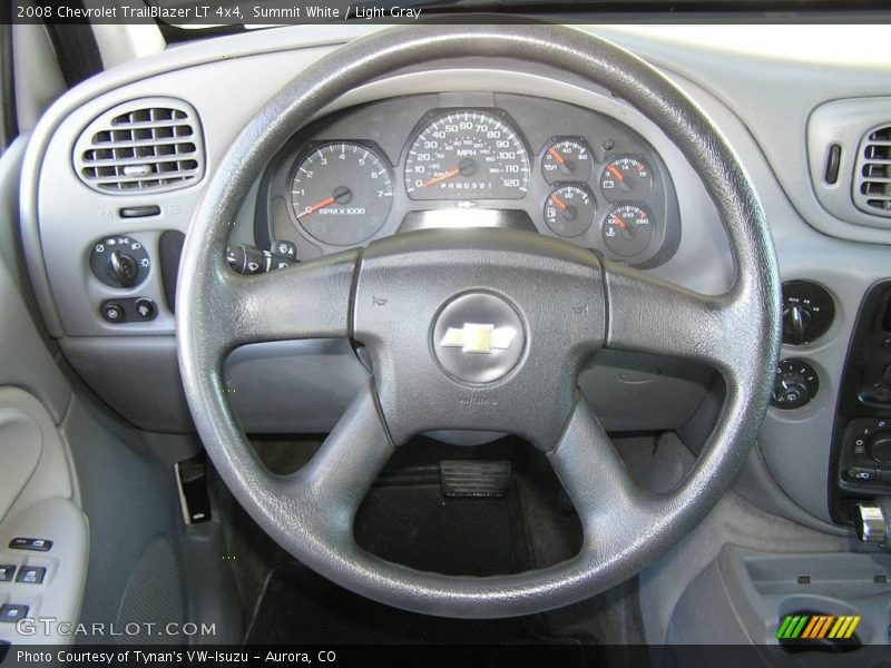 Summit White / Light Gray 2008 Chevrolet TrailBlazer LT 4x4