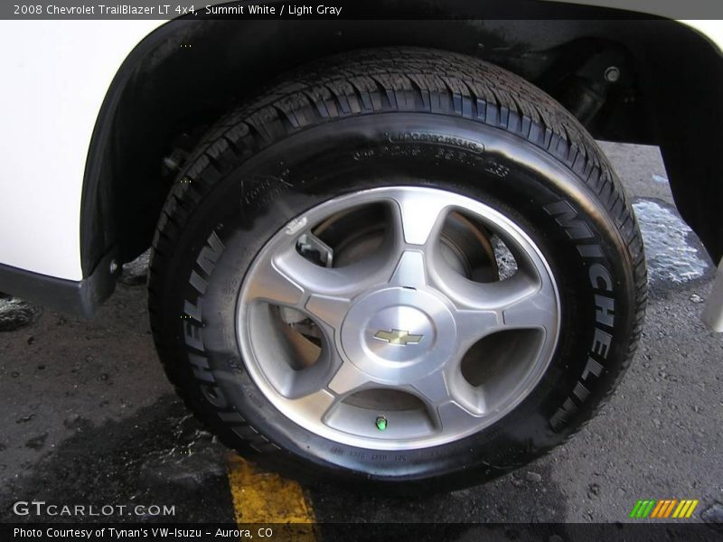 Summit White / Light Gray 2008 Chevrolet TrailBlazer LT 4x4