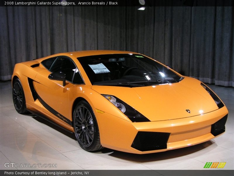 Arancio Borealis / Black 2008 Lamborghini Gallardo Superleggera