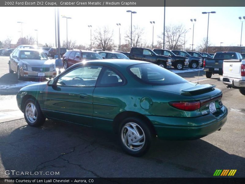 Grabber Green Metallic / Medium Graphite 2002 Ford Escort ZX2 Coupe