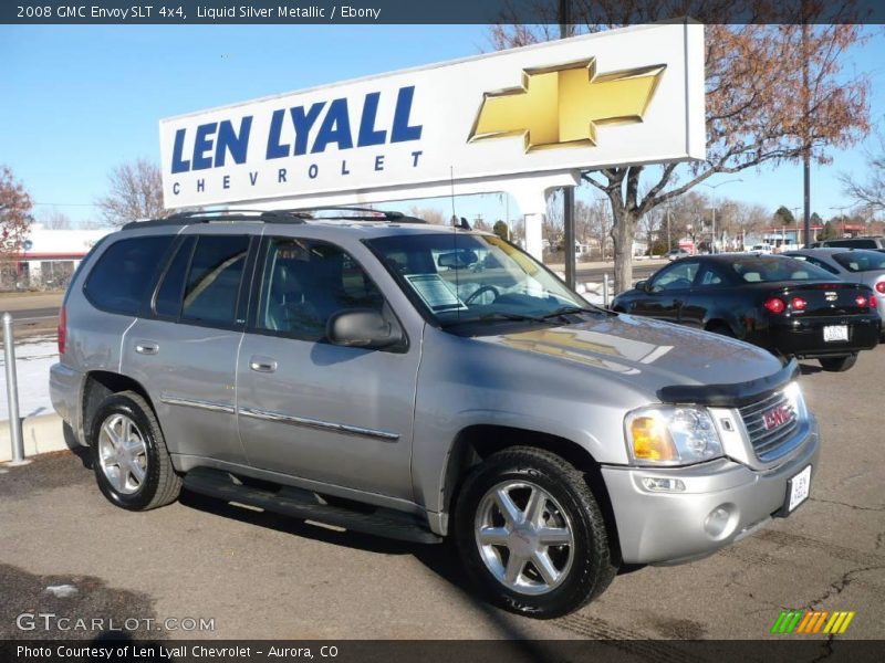Liquid Silver Metallic / Ebony 2008 GMC Envoy SLT 4x4