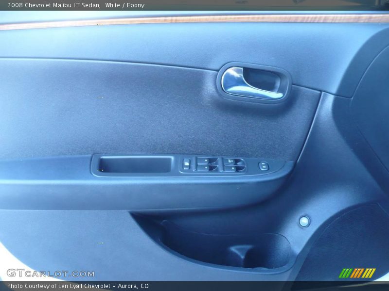 White / Ebony 2008 Chevrolet Malibu LT Sedan