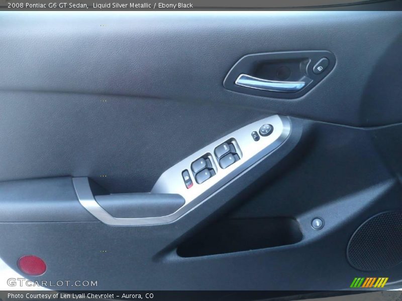 Liquid Silver Metallic / Ebony Black 2008 Pontiac G6 GT Sedan