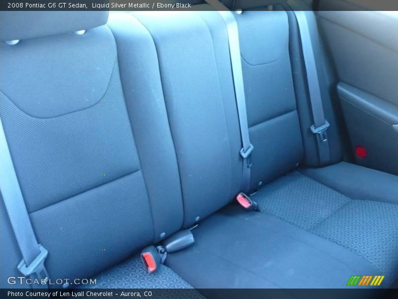 Liquid Silver Metallic / Ebony Black 2008 Pontiac G6 GT Sedan