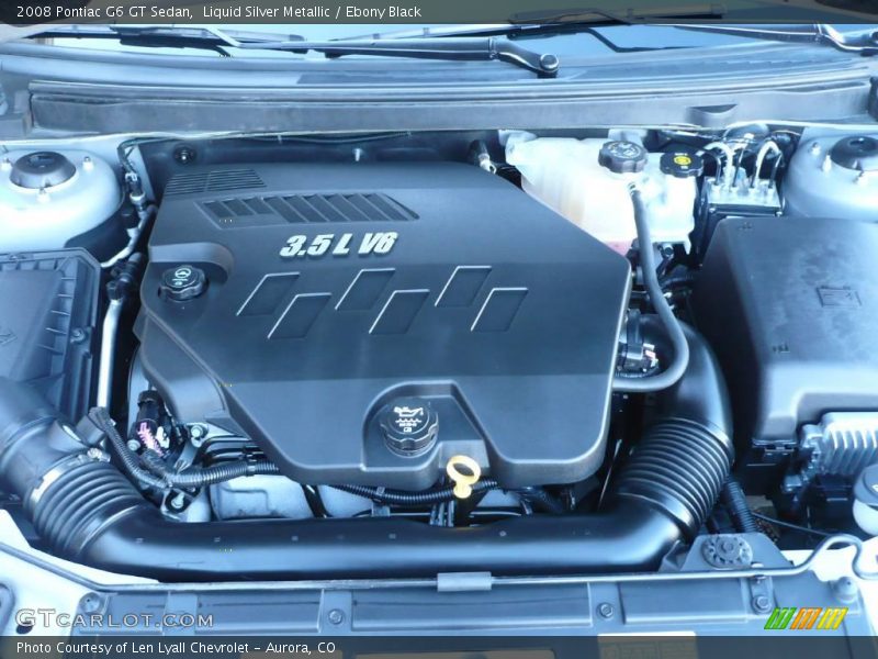Liquid Silver Metallic / Ebony Black 2008 Pontiac G6 GT Sedan