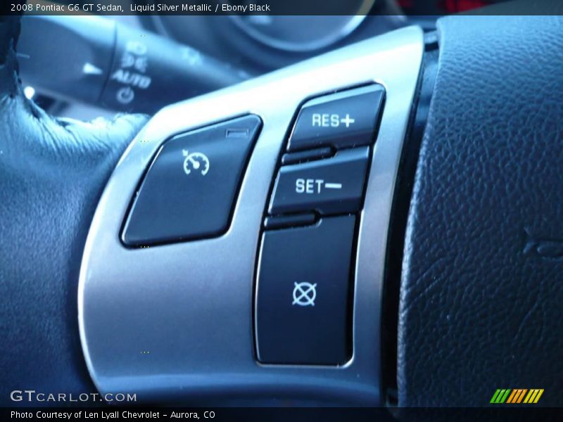 Liquid Silver Metallic / Ebony Black 2008 Pontiac G6 GT Sedan