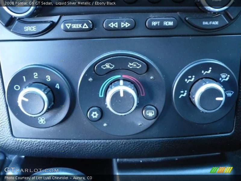 Liquid Silver Metallic / Ebony Black 2008 Pontiac G6 GT Sedan