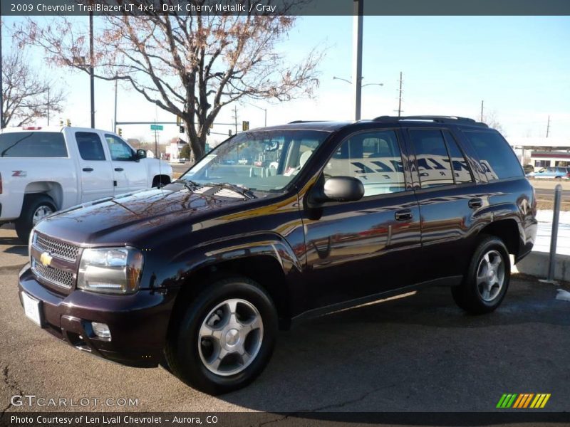 Dark Cherry Metallic / Gray 2009 Chevrolet TrailBlazer LT 4x4