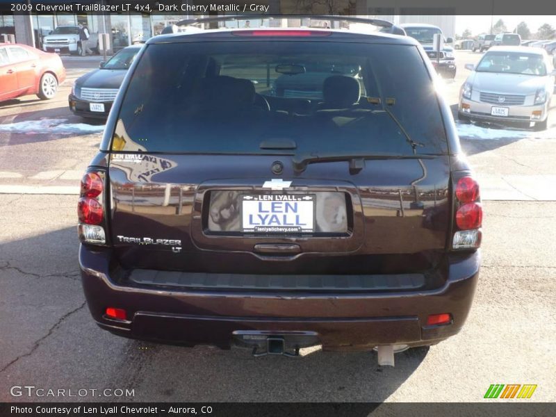 Dark Cherry Metallic / Gray 2009 Chevrolet TrailBlazer LT 4x4