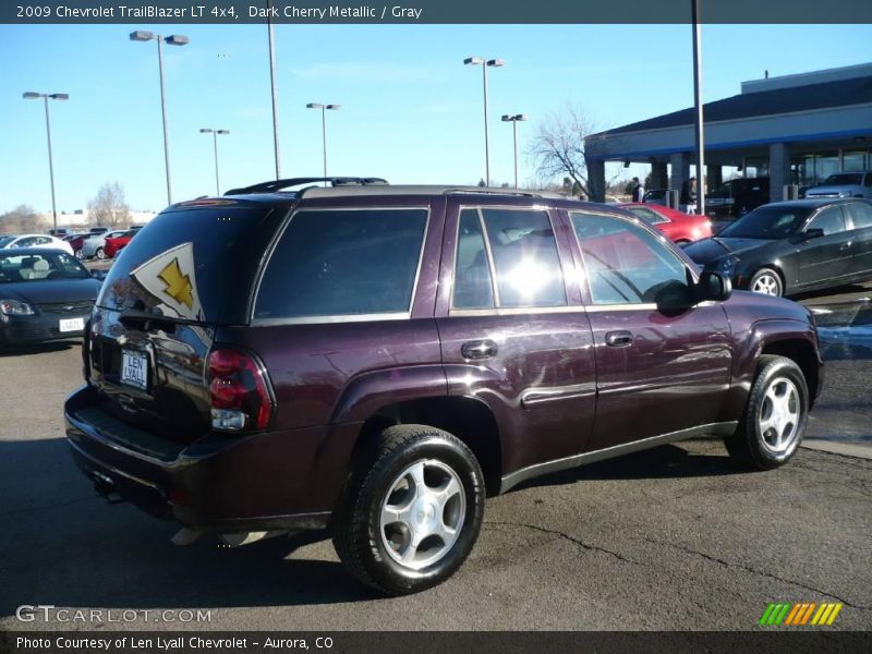 Dark Cherry Metallic / Gray 2009 Chevrolet TrailBlazer LT 4x4