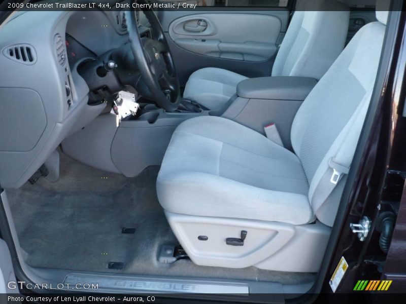 Dark Cherry Metallic / Gray 2009 Chevrolet TrailBlazer LT 4x4