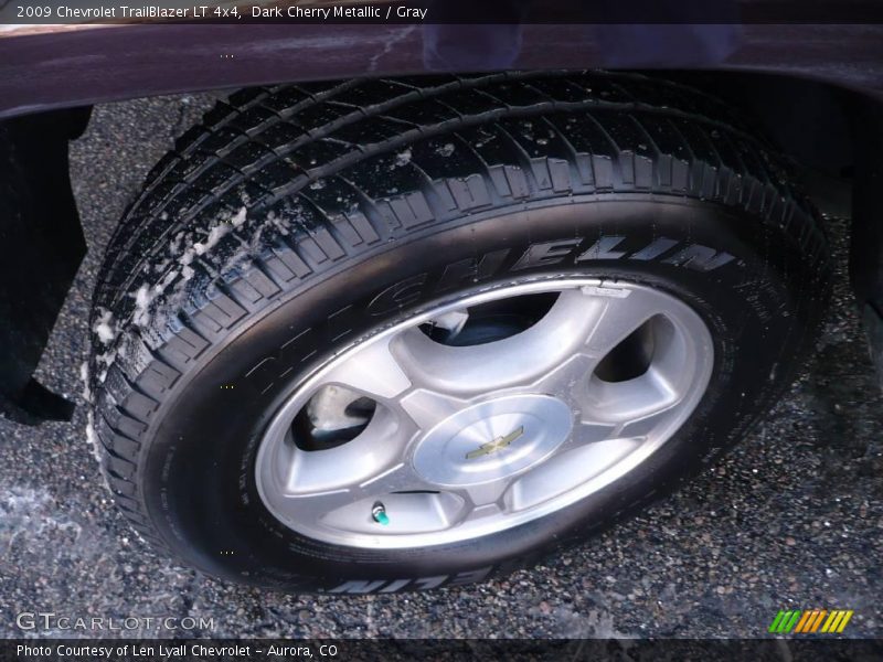 Dark Cherry Metallic / Gray 2009 Chevrolet TrailBlazer LT 4x4