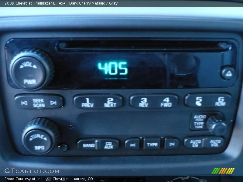 Dark Cherry Metallic / Gray 2009 Chevrolet TrailBlazer LT 4x4