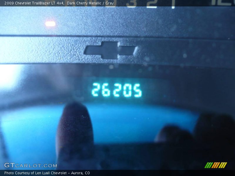 Dark Cherry Metallic / Gray 2009 Chevrolet TrailBlazer LT 4x4