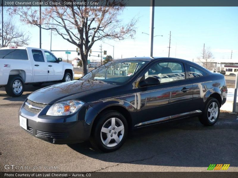 Slate Metallic / Gray 2008 Chevrolet Cobalt LS Coupe