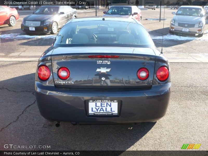 Slate Metallic / Gray 2008 Chevrolet Cobalt LS Coupe