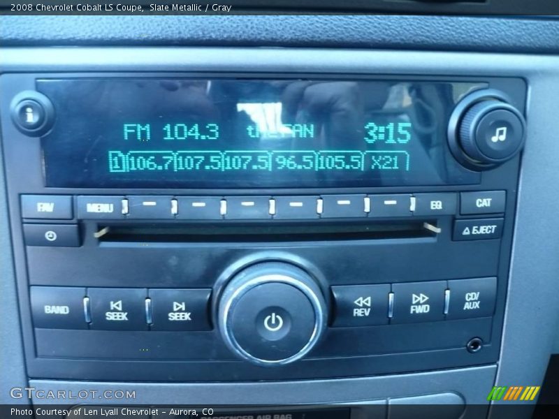 Slate Metallic / Gray 2008 Chevrolet Cobalt LS Coupe