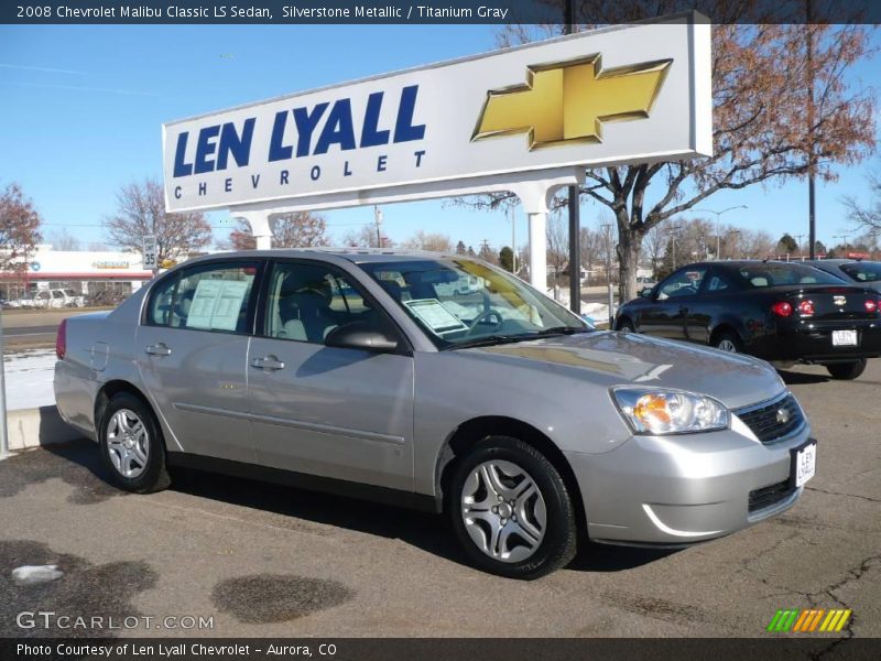 Silverstone Metallic / Titanium Gray 2008 Chevrolet Malibu Classic LS Sedan