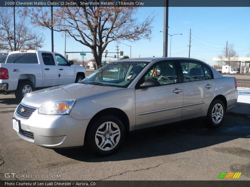 Silverstone Metallic / Titanium Gray 2008 Chevrolet Malibu Classic LS Sedan