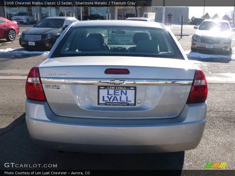 Silverstone Metallic / Titanium Gray 2008 Chevrolet Malibu Classic LS Sedan
