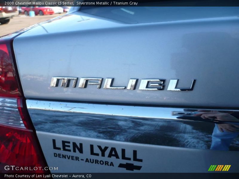 Silverstone Metallic / Titanium Gray 2008 Chevrolet Malibu Classic LS Sedan