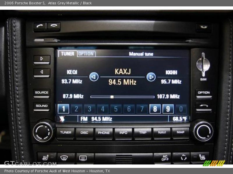Atlas Grey Metallic / Black 2006 Porsche Boxster S
