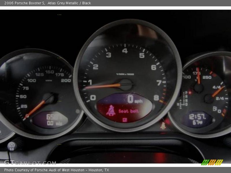Atlas Grey Metallic / Black 2006 Porsche Boxster S