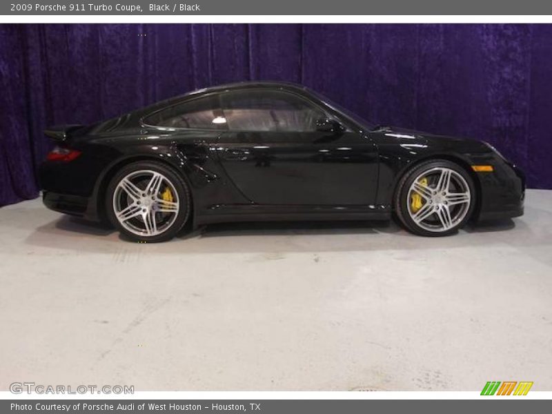 Black / Black 2009 Porsche 911 Turbo Coupe