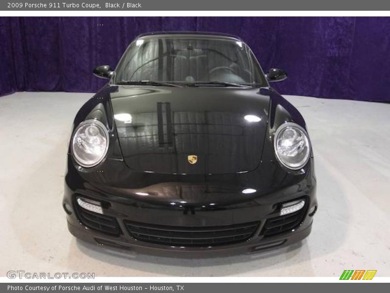 Black / Black 2009 Porsche 911 Turbo Coupe