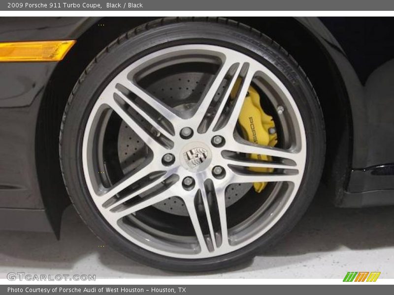 Black / Black 2009 Porsche 911 Turbo Coupe