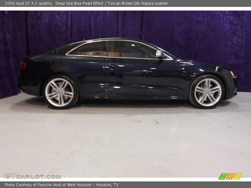 Deep Sea Blue Pearl Effect / Tuscan Brown Silk Nappa Leather 2009 Audi S5 4.2 quattro