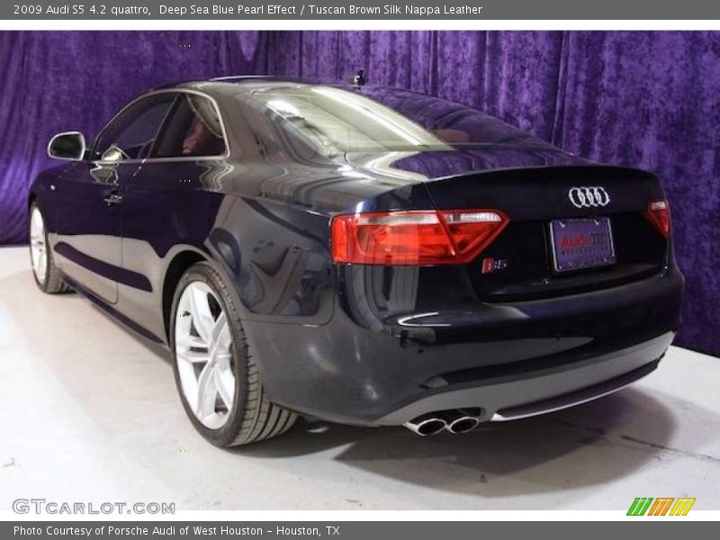 Deep Sea Blue Pearl Effect / Tuscan Brown Silk Nappa Leather 2009 Audi S5 4.2 quattro