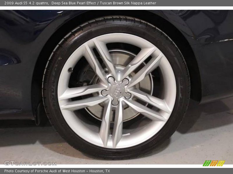 Deep Sea Blue Pearl Effect / Tuscan Brown Silk Nappa Leather 2009 Audi S5 4.2 quattro
