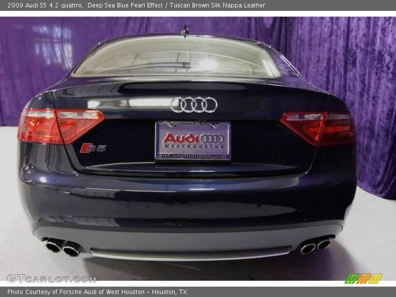 Deep Sea Blue Pearl Effect / Tuscan Brown Silk Nappa Leather 2009 Audi S5 4.2 quattro