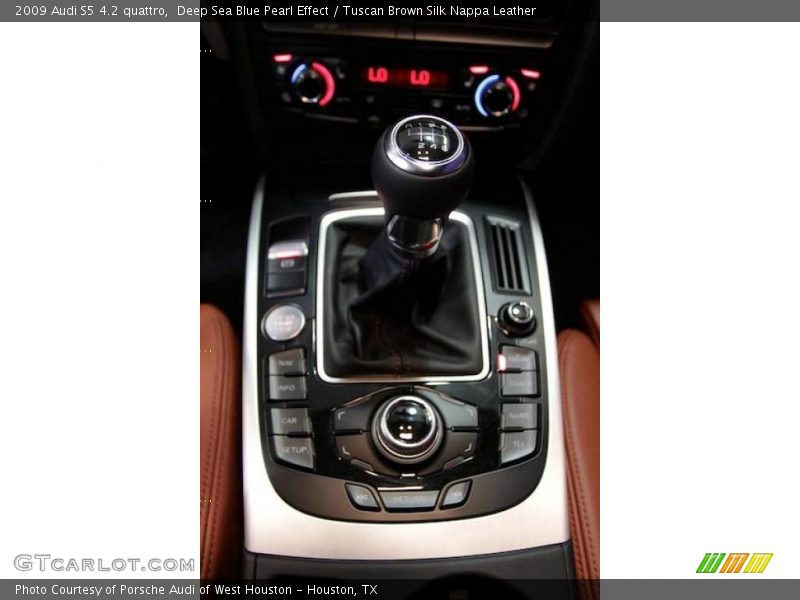 Deep Sea Blue Pearl Effect / Tuscan Brown Silk Nappa Leather 2009 Audi S5 4.2 quattro