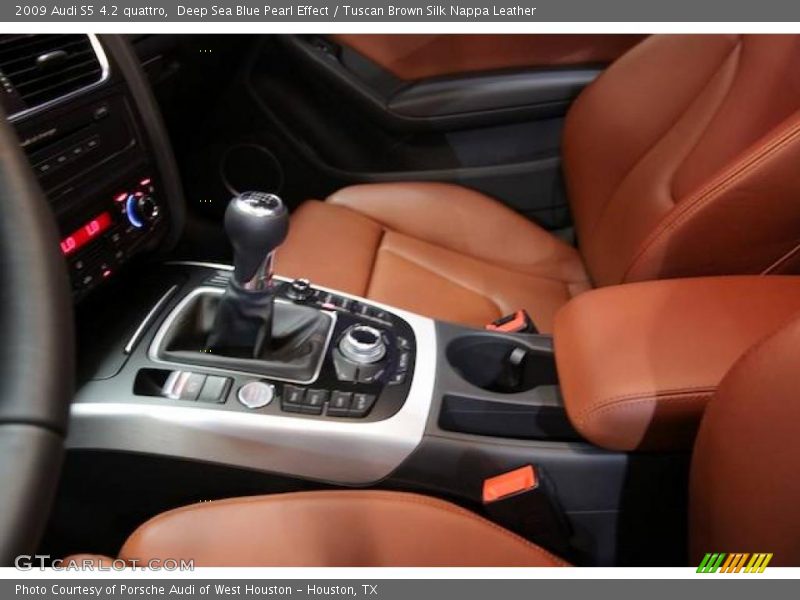 Deep Sea Blue Pearl Effect / Tuscan Brown Silk Nappa Leather 2009 Audi S5 4.2 quattro