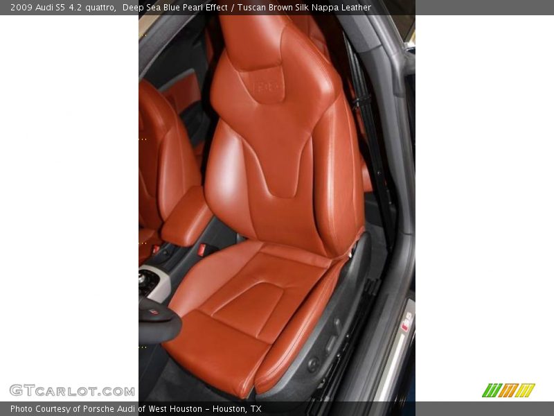 Deep Sea Blue Pearl Effect / Tuscan Brown Silk Nappa Leather 2009 Audi S5 4.2 quattro