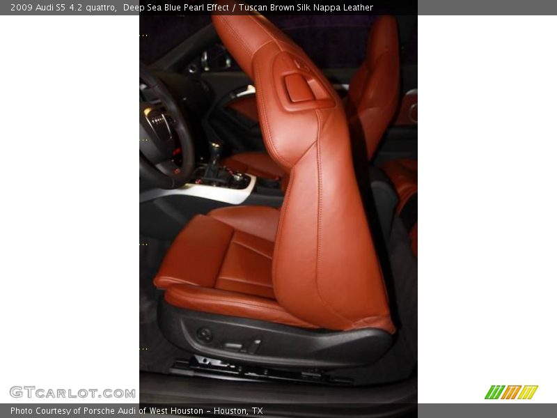 Deep Sea Blue Pearl Effect / Tuscan Brown Silk Nappa Leather 2009 Audi S5 4.2 quattro