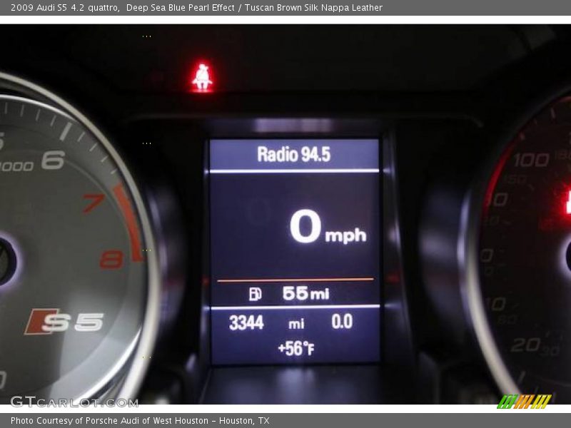 Deep Sea Blue Pearl Effect / Tuscan Brown Silk Nappa Leather 2009 Audi S5 4.2 quattro
