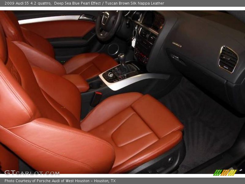 Deep Sea Blue Pearl Effect / Tuscan Brown Silk Nappa Leather 2009 Audi S5 4.2 quattro