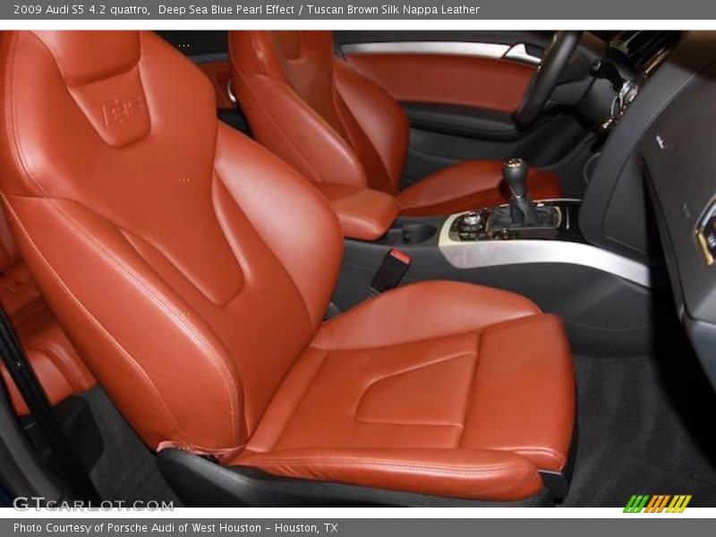 Deep Sea Blue Pearl Effect / Tuscan Brown Silk Nappa Leather 2009 Audi S5 4.2 quattro