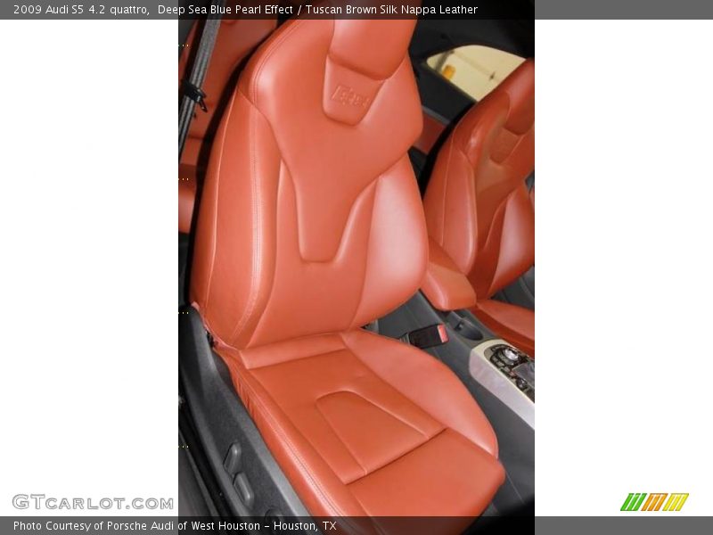 Deep Sea Blue Pearl Effect / Tuscan Brown Silk Nappa Leather 2009 Audi S5 4.2 quattro