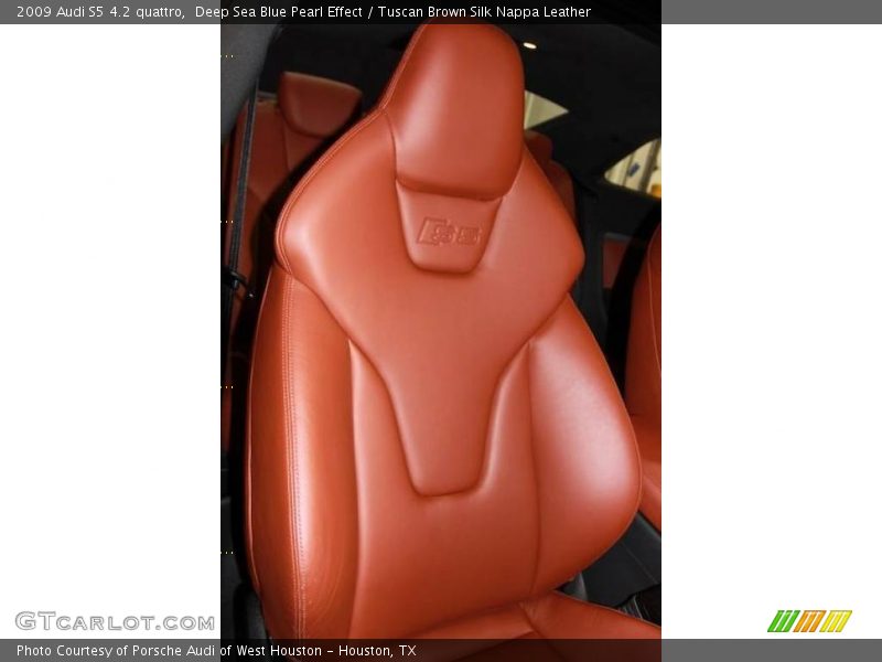Deep Sea Blue Pearl Effect / Tuscan Brown Silk Nappa Leather 2009 Audi S5 4.2 quattro