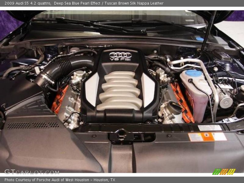 Deep Sea Blue Pearl Effect / Tuscan Brown Silk Nappa Leather 2009 Audi S5 4.2 quattro