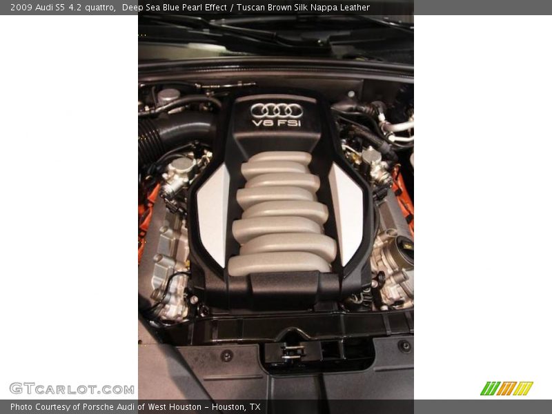 Deep Sea Blue Pearl Effect / Tuscan Brown Silk Nappa Leather 2009 Audi S5 4.2 quattro