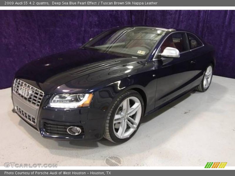 Deep Sea Blue Pearl Effect / Tuscan Brown Silk Nappa Leather 2009 Audi S5 4.2 quattro