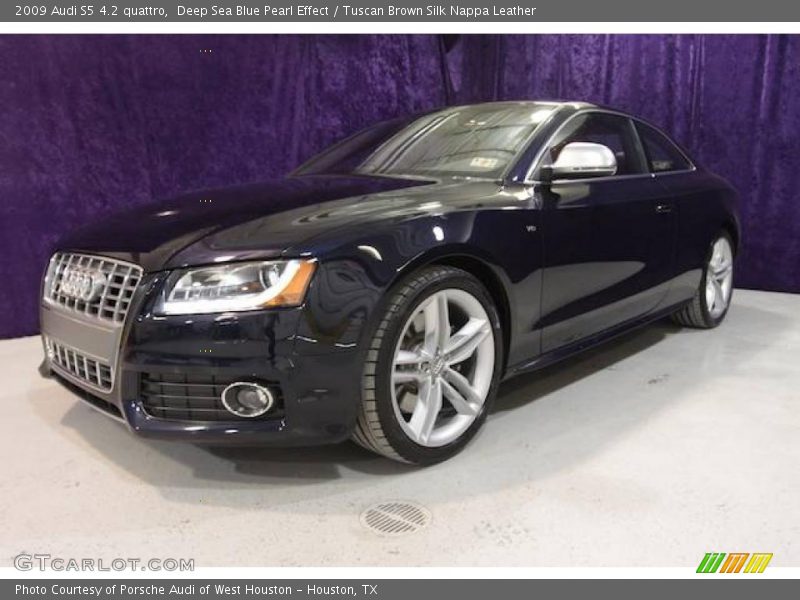 Deep Sea Blue Pearl Effect / Tuscan Brown Silk Nappa Leather 2009 Audi S5 4.2 quattro