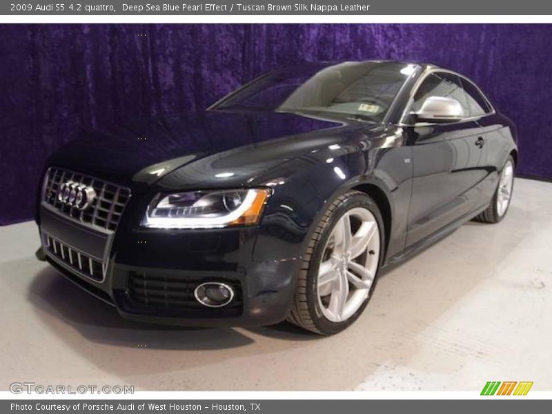 Deep Sea Blue Pearl Effect / Tuscan Brown Silk Nappa Leather 2009 Audi S5 4.2 quattro